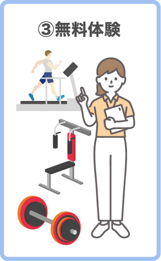 ③無料体験